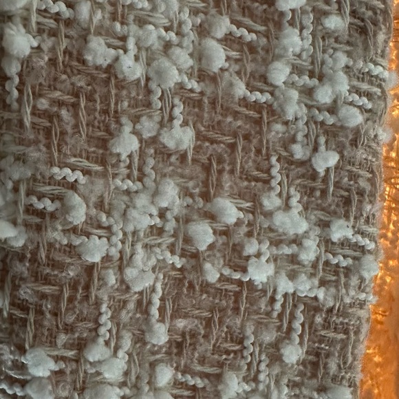 Zara Cream Tweed Blazer Jacket - Picture 4 of 8